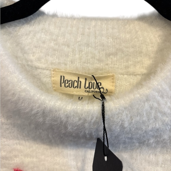 NWT Peach Love Boutique “It’s My Birthday” Puff Sleeve Sweater | Size M - Picture 4 of 5